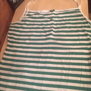 Women’s Burberry Green Striped tank - L